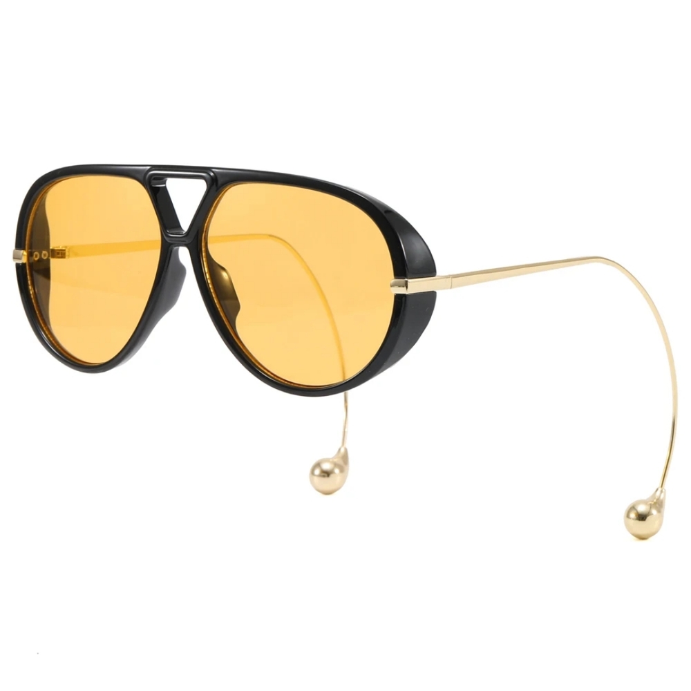 Stylish Black and Gold Sunglasses